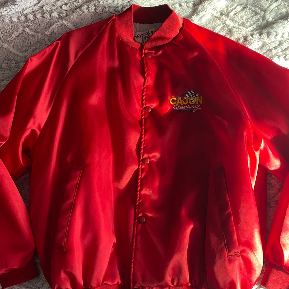Vintage Cajon Speedway NASCAR Bomber Jacket